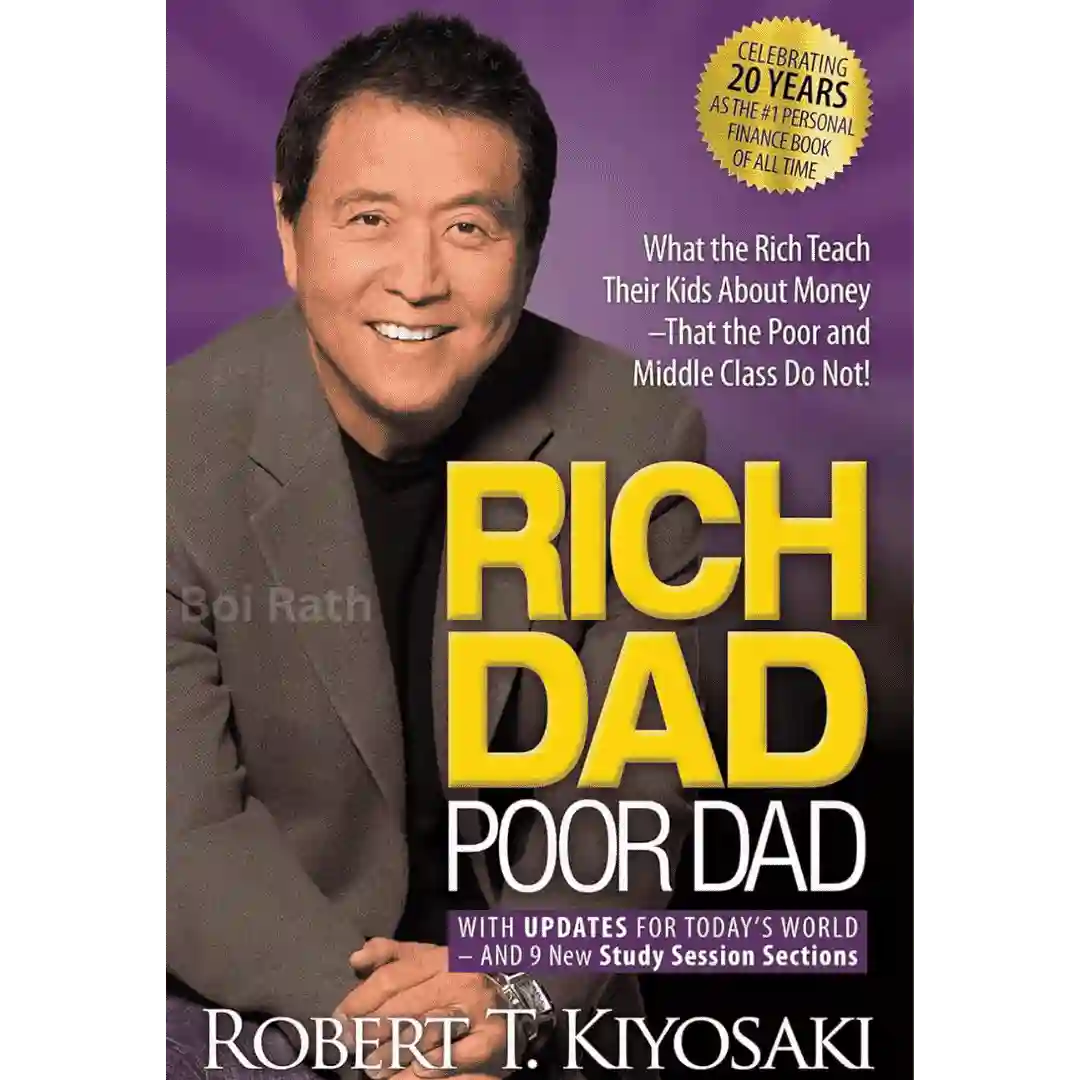 Rich Dad Poor Dad Book English Version Cover image of the Rich Dad Poor Dad book English version.
